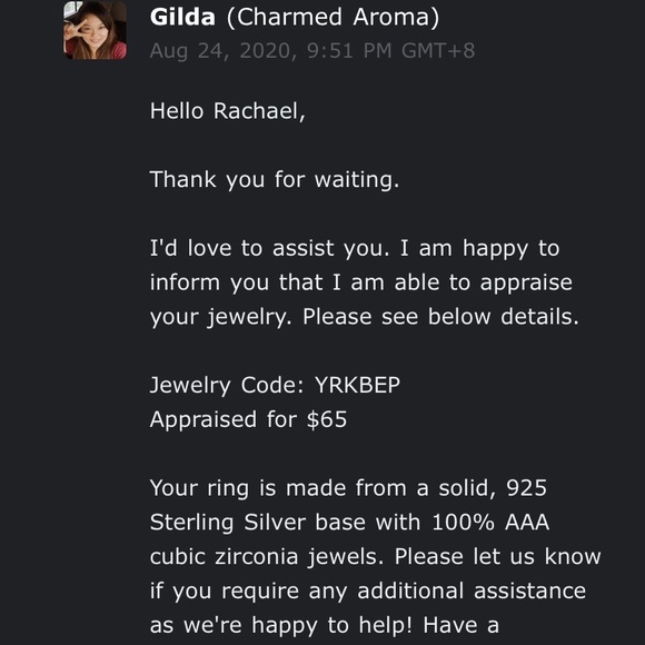 Charmed Aroma Size 7 Moonstone Ring - Picture 4 of 4